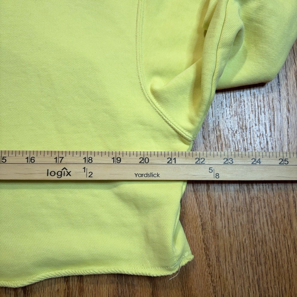 Nike Sportswear Mama Cropped Pullover Hoodie Womens‎ Small Yellow DV9649-712 - Picture 4 of 9